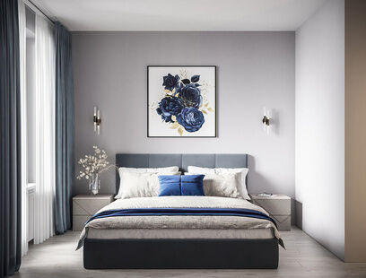 Фото № 5: Дизайн-проект двухкомнатной квартиры 63.68  м² Стиль Модернизм для ЖК Равновесие