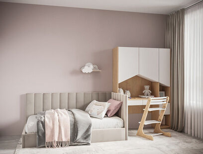 Фото № 2: Дизайн-проект двухкомнатной квартиры 63.68  м² Стиль Модернизм для ЖК Равновесие