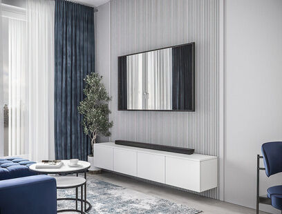 Фото № 6: Дизайн-проект двухкомнатной квартиры 63.68  м² Стиль Модернизм для ЖК Равновесие