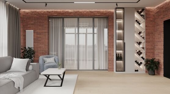 Фото № 6: Дизайн-проект дома/коттеджа 116.0  м² Стиль Модернизм для частного дома в снт факел скво