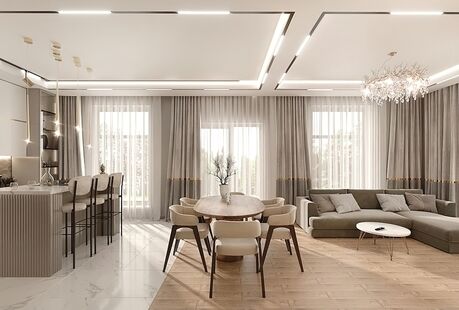 Фото № 1: Дизайн-проект дома/коттеджа 120.0  м² Стиль Модернизм для частного дома в г. кострома