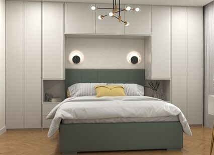 Фото № 2: Дизайн-проект двухкомнатной квартиры 57.71  м² Стиль Модернизм для ЖК Московский