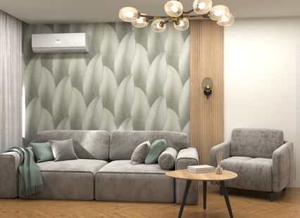 Фото № 3: Дизайн-проект двухкомнатной квартиры 57.71  м² Стиль Модернизм для ЖК Московский