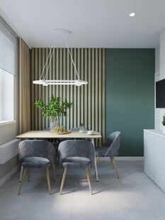 Фото № 5: Дизайн-проект однокомнатной квартиры 52.54  м² Современный стиль для ЖК Московский