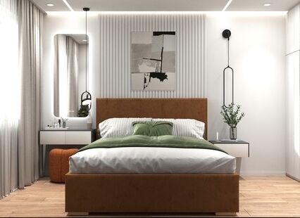 Фото № 1: Дизайн-проект двухкомнатной квартиры 68.3  м² Стиль Модернизм для ЖК Московский