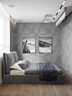 Фото № 6: Дизайн-проект трехкомнатной квартиры 90.8  м² Современный стиль для ЖК Отрада