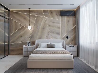 Фото № 1: Дизайн-проект двухкомнатной квартиры 65.53  м² Стиль Лофт для ЖК ЗИЛ АРТ