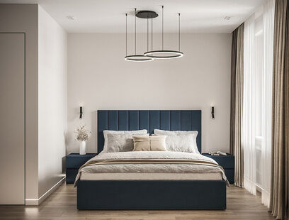 Фото № 3: Дизайн-проект трехкомнатной квартиры 68.5  м² Стиль Модернизм для ЖК Dream Tower