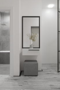 Фото № 3: Дизайн-проект квартиры-студии 28.75  м² Современный стиль для ЖК Галактика