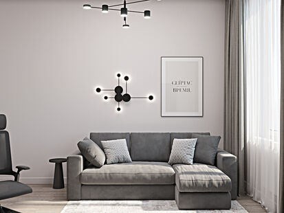 Фото № 5: Дизайн-проект трехкомнатной квартиры 65.14  м² Современный стиль для ЖК ЗИЛ АРТ