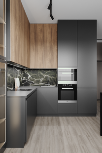 Фото № 4: Дизайн-проект двухкомнатной квартиры 49.93  м² Современный стиль для ЖК Pilot 9-18