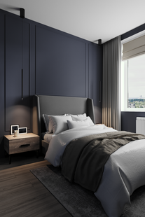 Фото № 3: Дизайн-проект двухкомнатной квартиры 49.93  м² Современный стиль для ЖК Pilot 9-18