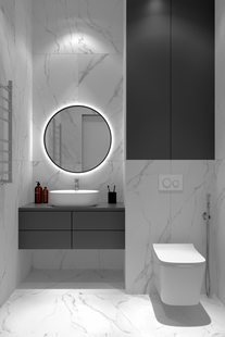 Фото № 5: Дизайн-проект двухкомнатной квартиры 49.93  м² Современный стиль для ЖК Pilot 9-18