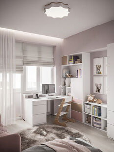 Фото № 1: Дизайн-проект двухкомнатной квартиры 55.04  м² Стиль Контемпорари для ЖК Московский