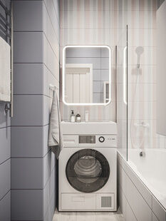 Фото № 5: Дизайн-проект двухкомнатной квартиры 55.04  м² Стиль Контемпорари для ЖК Московский