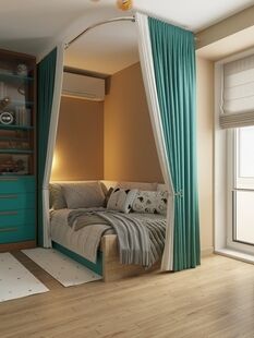 Фото № 5: Дизайн-проект детской 13.8  м² Стиль Контемпорари для ЖК Московский