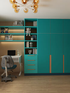 Фото № 3: Дизайн-проект детской 13.8  м² Стиль Контемпорари для ЖК Московский