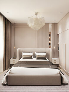 Фото № 2: Дизайн-проект двухкомнатной квартиры 68.03  м² Современная классика для ЖК в г. Одинцово