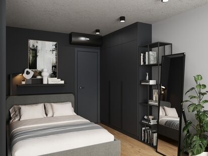 Фото № 6: Дизайн-проект двухкомнатной квартиры 33.45  м² Стиль Лофт для ЖК Бусиновский Парк