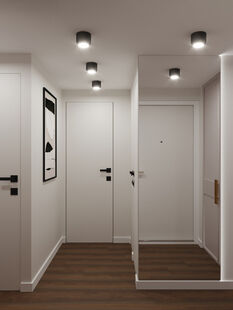 Фото № 2: Дизайн-проект прихожей 6.46  м² Стиль Контемпорари для ЖК Московский