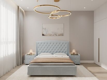 Фото № 2: Дизайн-проект трехкомнатной квартиры 60.24  м² Современная классика для ЖК Новый город