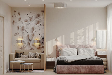 Фото № 1: Дизайн-проект трехкомнатной квартиры 64.7  м² Современный стиль для ЖК Московский