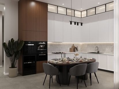 Фото № 6: Дизайн-проект дома/коттеджа 155.72  м² Стиль Модернизм для частного дома в мо