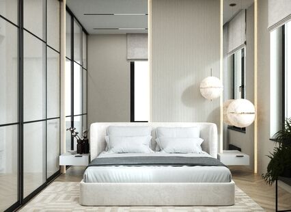 Фото № 4: Дизайн-проект четырехкомнатной квартиры 74.84  м² Стиль Минимализм для ЖК ЗИЛ АРТ