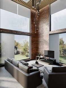 Фото № 5: Дизайн-проект дома/коттеджа 107.8  м² Стиль Лофт для этажа частного дома в кп серебряная лагуна