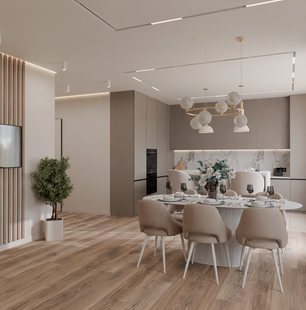 Фото № 1: Дизайн-проект дома/коттеджа 134.0  м² Стиль Контемпорари для дома в кп звездный парк