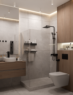 Фото № 4: Дизайн-проект дома/коттеджа 134.0  м² Стиль Контемпорари для дома в кп звездный парк