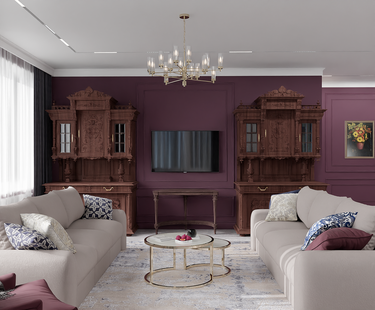 Фото № 1: Дизайн-проект дома/коттеджа 244.7  м² Стиль Эклектика для частного дома в мо