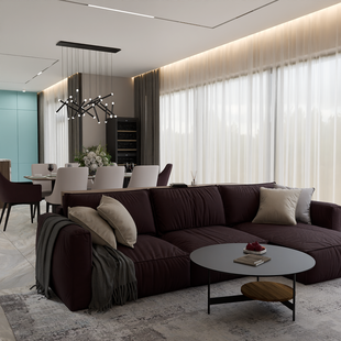 Фото № 6: Дизайн-проект дома/коттеджа 142.9  м² Стиль Модернизм для этажа частного дома в ЖК Новогорск Клаб