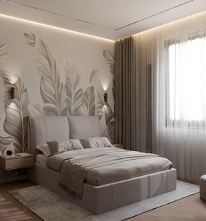 Фото № 5: Дизайн-проект дома/коттеджа 142.9  м² Стиль Модернизм для этажа частного дома в ЖК Новогорск Клаб