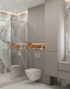 Фото № 4: Дизайн-проект дома/коттеджа 142.9  м² Стиль Модернизм для этажа частного дома в ЖК Новогорск Клаб