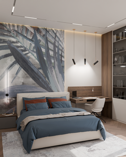 Фото № 5: Дизайн-проект дома/коттеджа 146.6  м² Стиль Модернизм для этажа частного дома в ЖК Новогорск Клаб