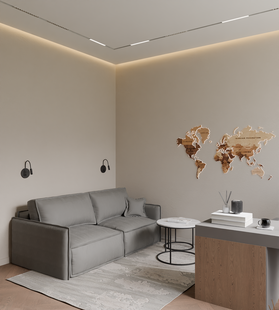 Фото № 6: Дизайн-проект дома/коттеджа 146.6  м² Стиль Модернизм для этажа частного дома в ЖК Новогорск Клаб