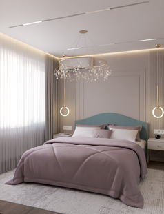 Фото № 5: Дизайн-проект трехкомнатной квартиры 72.0  м² Стиль Контемпорари для ЖК в г. Люберцы