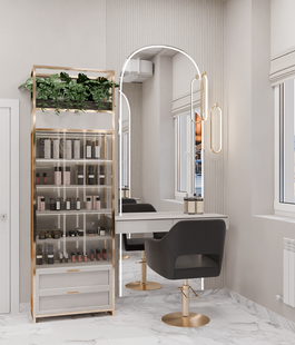 Фото № 3: Дизайн-проект коммерческого помещения 57.6  м² Стиль Арт-Деко для салона красоты