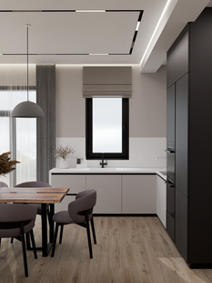 Фото № 6: Дизайн-проект дома/коттеджа 71.4  м² Стиль Модернизм для частного дома в мо