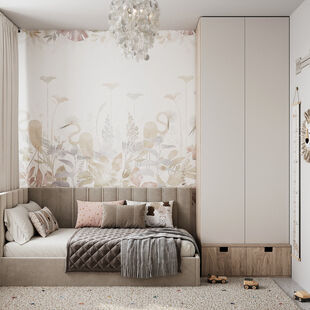 Фото № 1: Дизайн-проект евро трехкомнатной квартиры 54.9  м² Современный стиль для ЖК Айрис