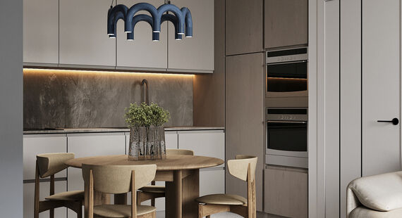 ЖК "Айрис": готовый дизайн проект в стиле "Современный". Площадь 54.9 м² - фото №2