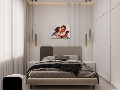 Фото № 3: Дизайн-проект трехкомнатной квартиры 64.0  м² Стиль Модернизм для ЖК Life-Варшавская