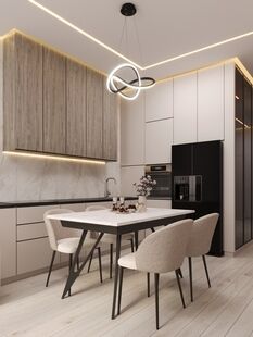 Фото № 5: Дизайн-проект трехкомнатной квартиры 64.0  м² Стиль Модернизм для ЖК Life-Варшавская