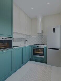 Фото № 4: Дизайн-проект двухкомнатной квартиры 43.36  м² Стиль Эклектика для ЖК Московский