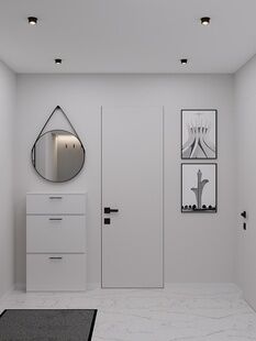 Фото № 5: Дизайн-проект однокомнатной квартиры 30.66  м² Современный стиль для ЖК Бунинские Луга