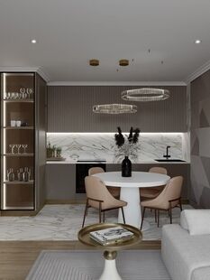 Фото № 1: Дизайн-проект трехкомнатной квартиры 54.8  м² Стиль Модернизм для ЖК Жулебино Парк