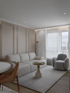 Фото № 3: Дизайн-проект трехкомнатной квартиры 54.8  м² Стиль Модернизм для ЖК Жулебино Парк