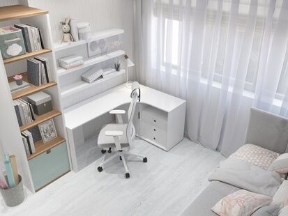 Фото № 4: Дизайн-проект трехкомнатной квартиры 66.95  м² Современный стиль для ЖК Белые Росы