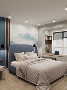 Фото № 1: Дизайн-проект трехкомнатной квартиры 67.5  м² Скандинавский стиль для ЖК Новое Медведково